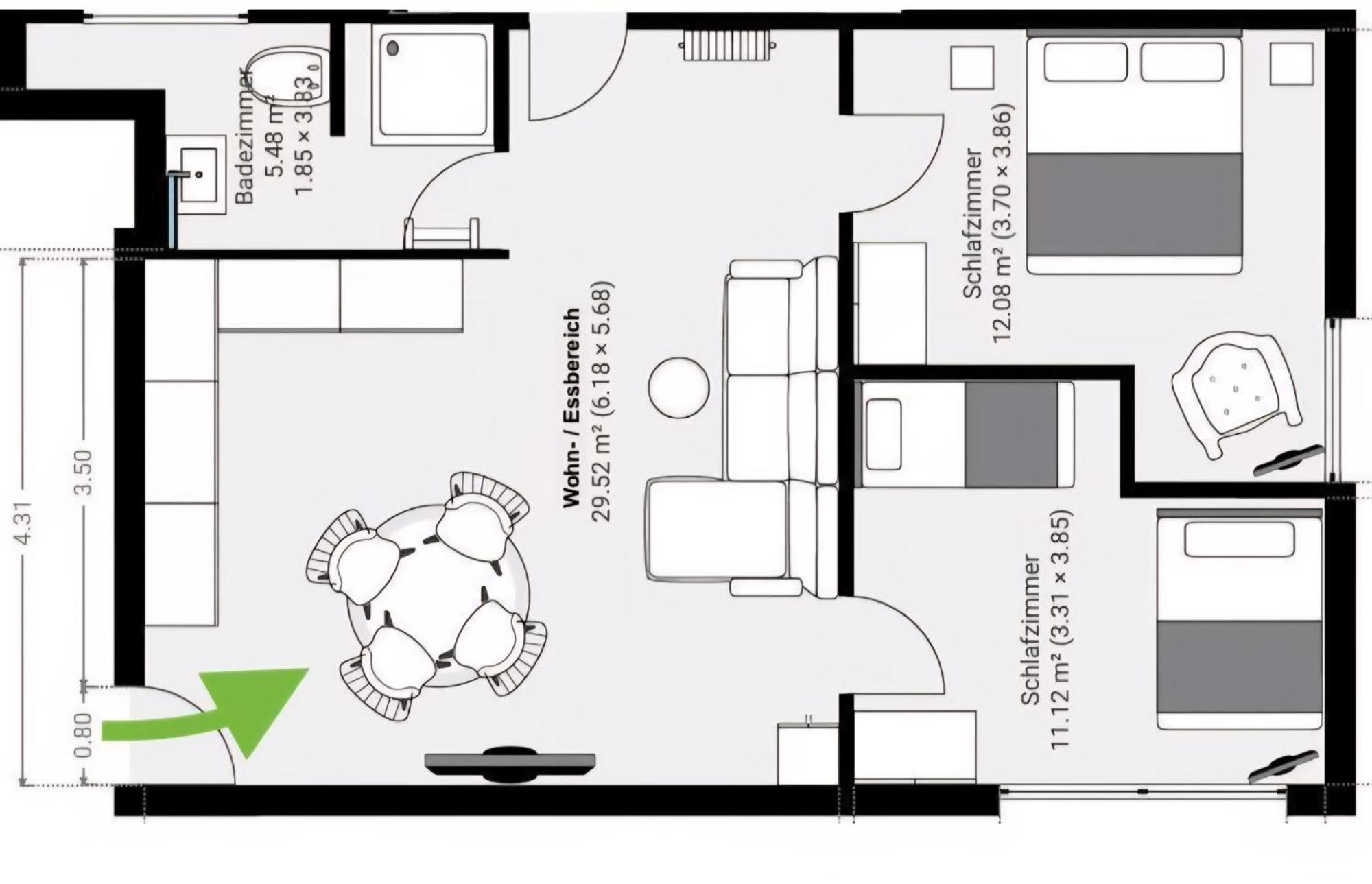 Haus Valentonio Appartement *